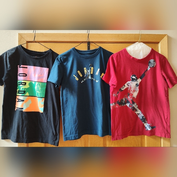 Jordan Other - Bundle Of Jordan Kids L(12-13 Yrs) Graphic T-Shirts: Black, Teal, Red